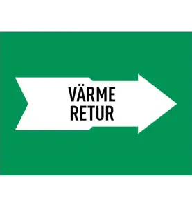 MÄRKTEJP VÄRME RETUR 160 MM GRÖN