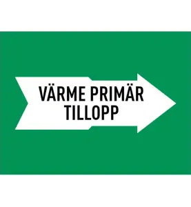 MÄRKTEJP VÄRME PRIMÄR TILLOPP 160 MM GRÖN