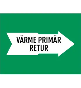 MÄRKTEJP VÄRME PRIMÄR RETUR 160 MM GRÖN