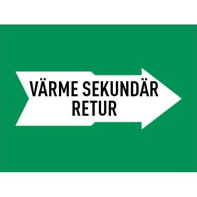 MÄRKTEJP VÄRME SEKUNDÄR RETUR 160 MM GRÖN