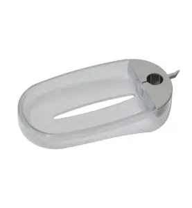 TVÅLKOPP TRANSPARENT/KROM MORA
