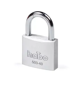 HÄNGLÅS 503-40 ALUMINIUM HABO