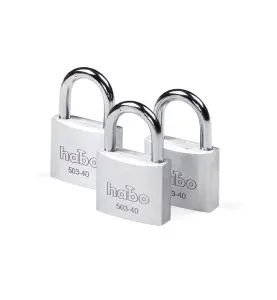 HÄNGLÅS 503-40 3-P ALUMINIUM HABO
