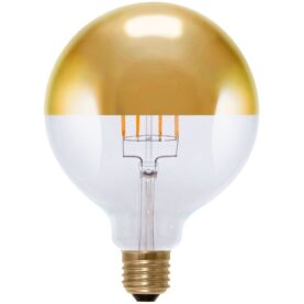 LED FILAMENT GULD  G125 8W E27 DIMBAR GLOB Ø125MM