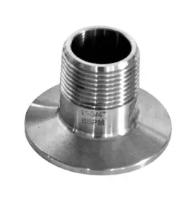 CLAMPHYLS 1 1/2" MED UTVÄNDIG R-GÄNGA 1 1/2" 316L