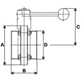 VRIDSPJÄLLVENTIL MB SMS 101.6 NIPPEL