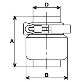 BACKVENTIL TEA MED SVETSANSLUTNING 3" 316L