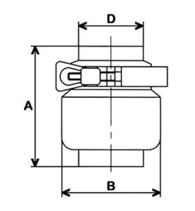 BACKVENTIL TEA MED SVETSANSLUTNING 1 1/2" 316L