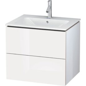 UNDERSKÅP L-CUBE FÖR 7503021, 2 LÅDOR, VIT HÖGBLANK DURAVIT