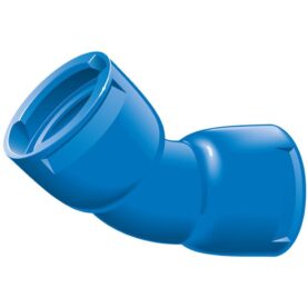 BÖJ 400X45° 2MUFF BLÅ VRS-SYSTEM