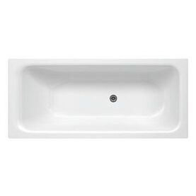 BADKAR 1574 VITT 1570X700 MM UTAN FOTSTÄLLNING ELLER FRONT, MED BOTTENVENTIL GBG