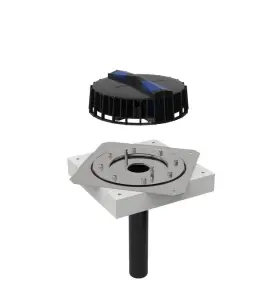TAKBRUNN MED FLÄNS FÖR TAKFOLIE MAX K12L/S PLUVIA GEBERIT