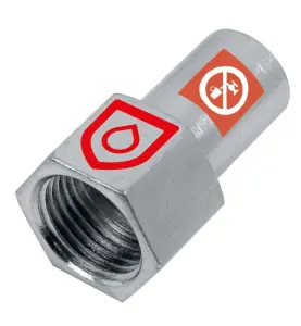 ÖVERGÅNGSNIPPEL 12XG15 SLÄTÄNDA X INVÄNDIG GÄNGA ELFÖRZINKAD M/V-PROFIL ALTECH