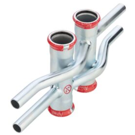 STAMFÖRDELARE 12X12 DUBBEL 4 MUFF ELFÖRZINKAD M-PROFIL ALTECH