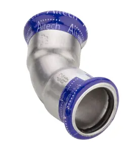 BÖJ 76,1 45° 2 MUFF ROSTFRIA M-PROFIL ALTECH