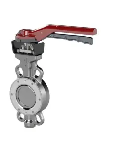 VRIDSPJÄLLSVENTIL CF8M SYRAFAST ROSTFRITT DN100 PN25