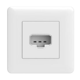 LAMPUTTAG DCL TAK/VÄGG MONT 1-VÄGS 2-POL FÖR APPARAT OCH KOPPL. DOSA JORDAT VIT