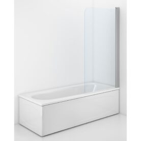 BADKARSVÄGG SPACE SPXK 800X1400 MATT SILVER PROFIL KLARGLAS CONTURA