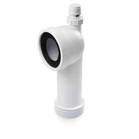 WC-ANSLUTNING UNIVERSAL X-TRA Ø110MM X 90° MED 40MM EXTRA INLOPP I VINKEL VIT JAFO