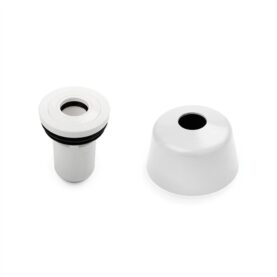 GOLVVATTENLÅS GV75 Ø75MM Ø32MM (MUFF) FÖR ANSLUTNING AV TVÄTTMASKIN MED TÄTNING OCH HUV VIT JAFO