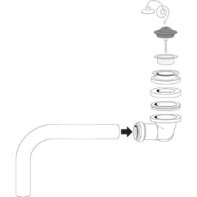 BOTTENVENTIL KOMPLETT TILL BADKAR GBG