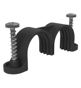 PLASTKLAMMER DUBBEL TOMRÖR 25 MM LK