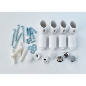 VÄGGFÄSTE HANDDUKSTORK CALDO RAK VIT ALTERNA