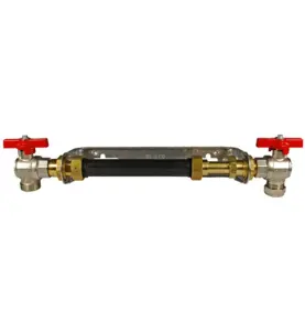 VATTENMÄTARKONSOL G20X22 MM FÖR 190-220 MM MÄTARE, UTV, 2 VINKELVENTILER X BACKVENTIL