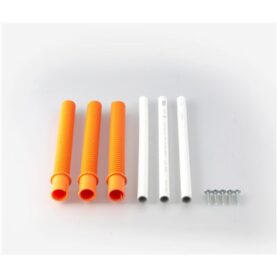 FÖRHÖJNINGSSATS ROBUST 220 MM MAXHÖJD 600 MM VIT/ORANGE FALUPLAST