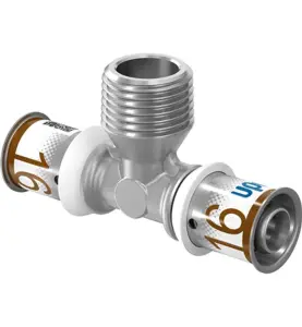 T-RÖR 32XR20 2MUFF X UTVÄNDIG GÄNGA S-PRESS PLUS UPONOR