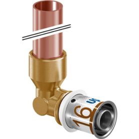 ANSLUTNINGSRÖR V 16X15 LÄNGD 250 MM MUFF X SLÄTÄNDA KOPPAR S-PRESS PLUS UPONOR