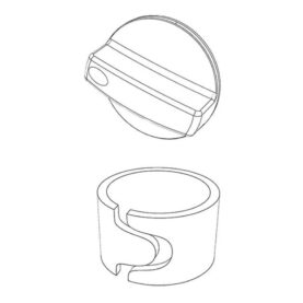 KIT: VRED SVART + LÅS, F2000 FRANKE