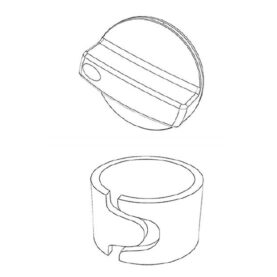 KIT: VIPPBRYTARE SVART, 200 FRANKE