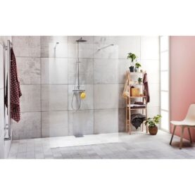 SKÄRMVÄGG LUXOR FRISTÅENDE 136 CM 8 MM TIMELESS SVART ALTERNA