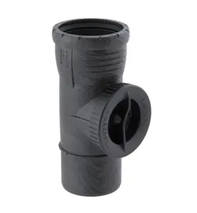 RENSRÖR 90° 110 MM RUNT LOCK  SILENT-PRO
