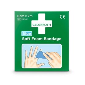 SOFTFOAM BANDAGE 6 CM X 2 M BLÅ CEDERROTH
