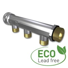 FÖRDELARE 3 UNI ECO 1 X G20 / 3 X G15, 3 X C/C50 MM AVSTICK FÖR PEX-RÖR NICKEL LK