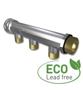 FÖRDELARE 3 UNI ECO 1 X G20 / 3 X G15, 3 X C/C50 MM AVSTICK FÖR PEX-RÖR NICKEL LK