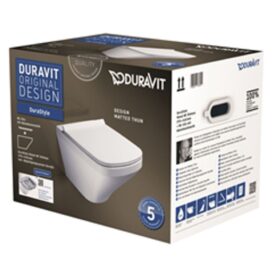 VÄGGHÄNGD WC-SKÅL DURASTYLE RIMLESS MED SOFTCLOSE-SITS DURAVIT