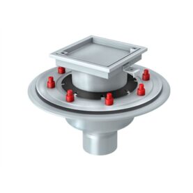 SPOL- OCH RENSBRUNN 160 MM ÖPPET LOCK FÖR FYLLNING AVSEDD FÖR BETONG-KLINKERGOLV MED TÄTSKIKT