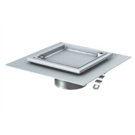 SPOL- OCH RENSBRUNN 160 MM ÖPPET LOCK FÖR FYLLNING AVSEDD FÖR BETONG-KLINKERGOLV MED TÄTSKIKT