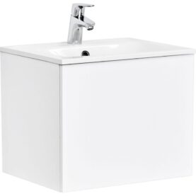 KOMMOD ELLA 50 CM KOMPAKT VIT HÖGBLANK MED ARIELLA TVÄTTSTÄLL MINERALKOMPOSIT ALTERNA