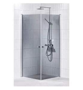 DUSCHHÖRNA LUSSO RAK 100X100 GRÅTON ALTERNA