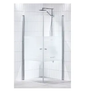 DUSCHHÖRNA LUSSO RAK 80X80 HALVFROST ALTERNA