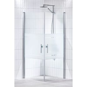 DUSCHHÖRNA LUSSO MED HANDTAG 2, RAK 80x80 HALVFROST ALTERNA