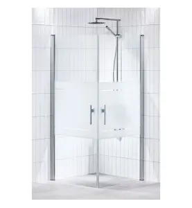 DUSCHHÖRNA LUSSO MED HANDTAG 2, RAK 80x80 HALVFROST ALTERNA