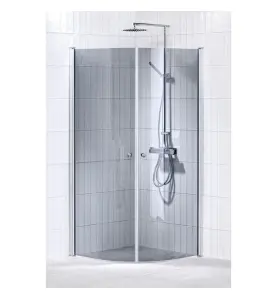 DUSCHHÖRNA LUSSO SVÄNGD 100X100 GRÅTON ALTERNA