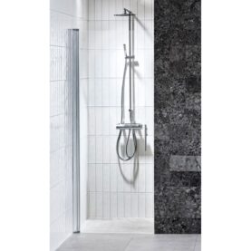 NISCHDÖRR LUSSO MED HANDTAG 2, RAK 90 KLARGLAS ALTERNA