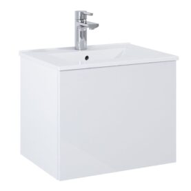 KOMMOD ELLA 50 CM KOMPAKT VIT HÖGBLANK MED ARIELLA TVÄTTSTÄLL PORSLIN ALTERNA