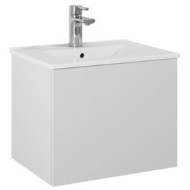 KOMMOD ELLA 50 CM KOMPAKT GRÅ MATT MED ARIELLA TVÄTTSTÄLL PORSLIN ALTERNA